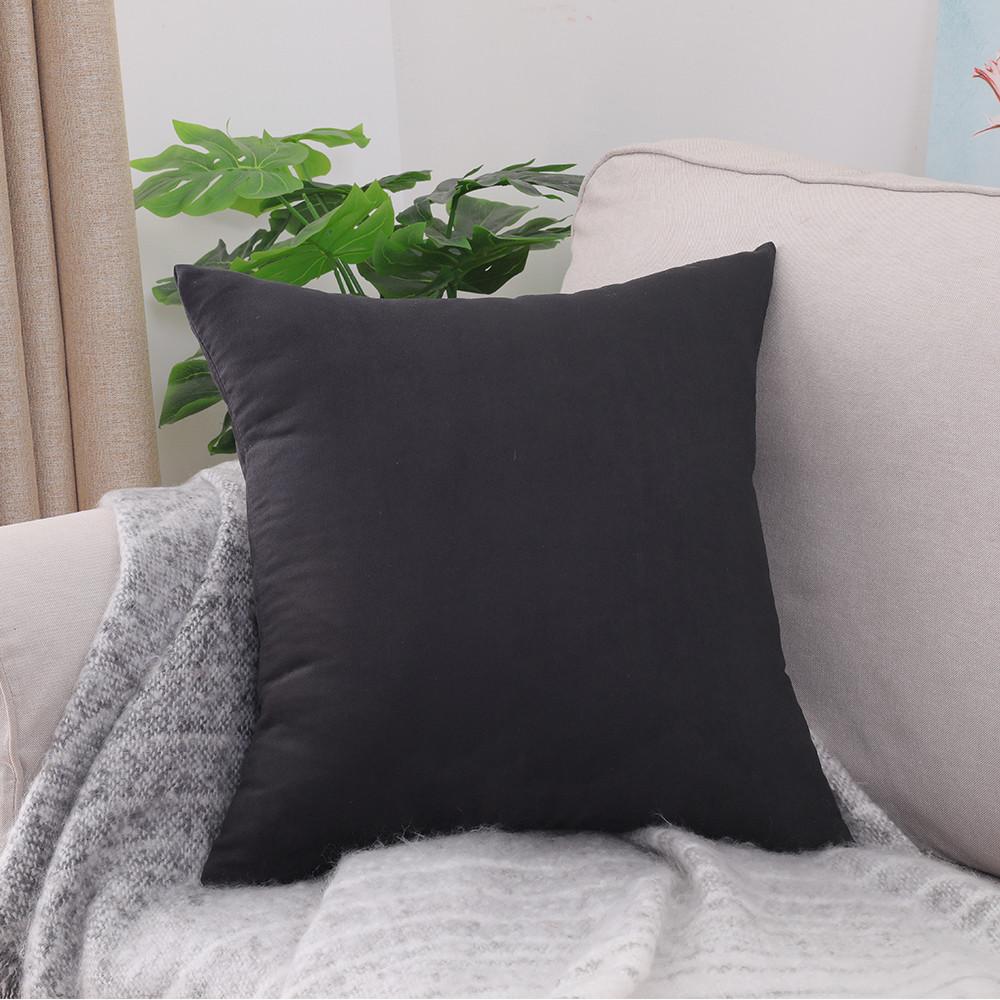 black suede throw pillows