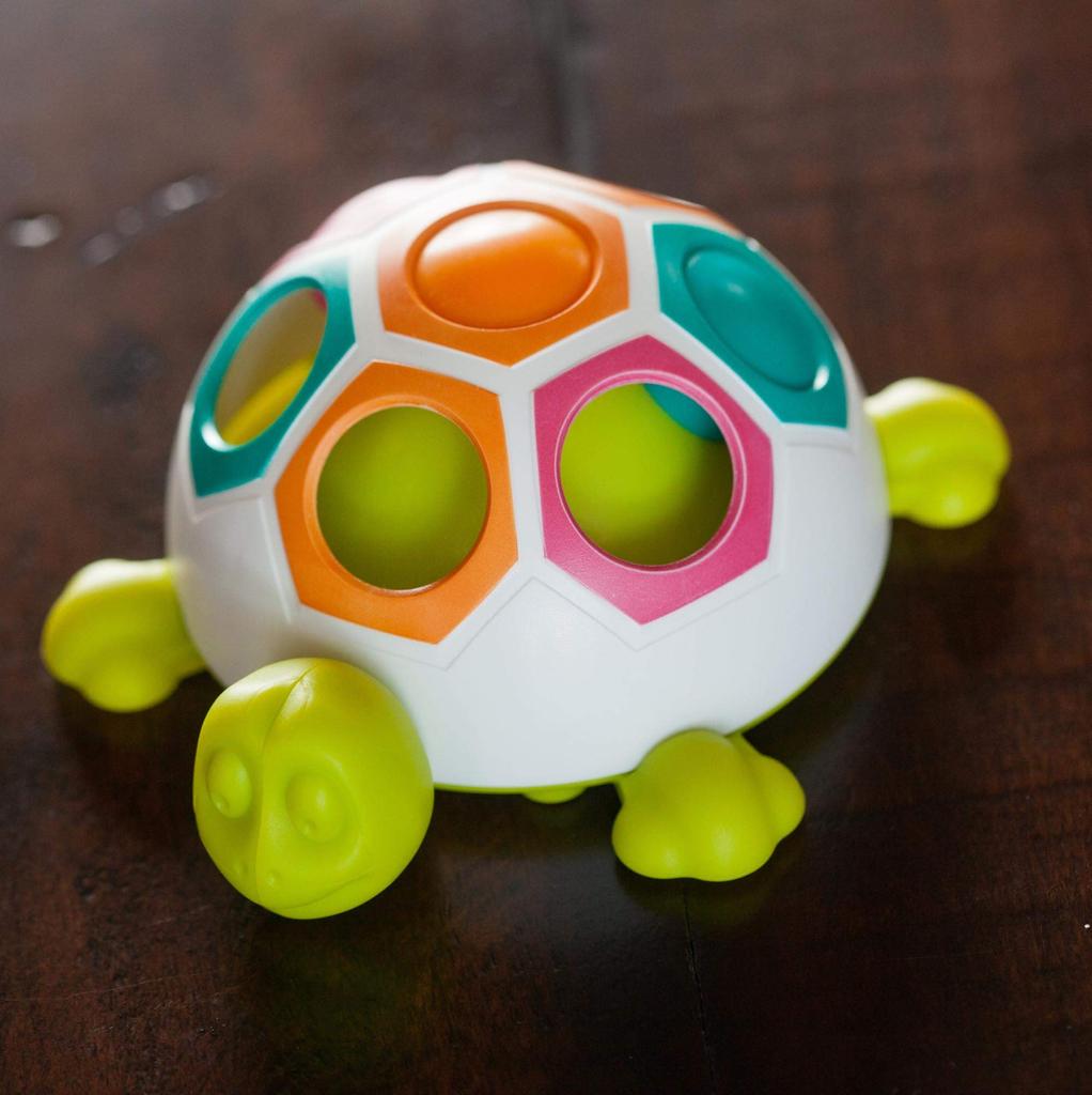 Authentic Fat Brain Toys Pop Slide Shelly Toy for Toddlers and & (FA123-1) [Educational Babies]