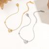2026 Luxury Heart-shaped Diamond Bracelet: Elegant Stainless Steel Design for Women