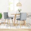 VidaXL Dining Chairs Set of 2 Light Grey Fabric, Chair, Living Room Chair, Accent Chair, Kitchen Chair, Seat of 4101293
