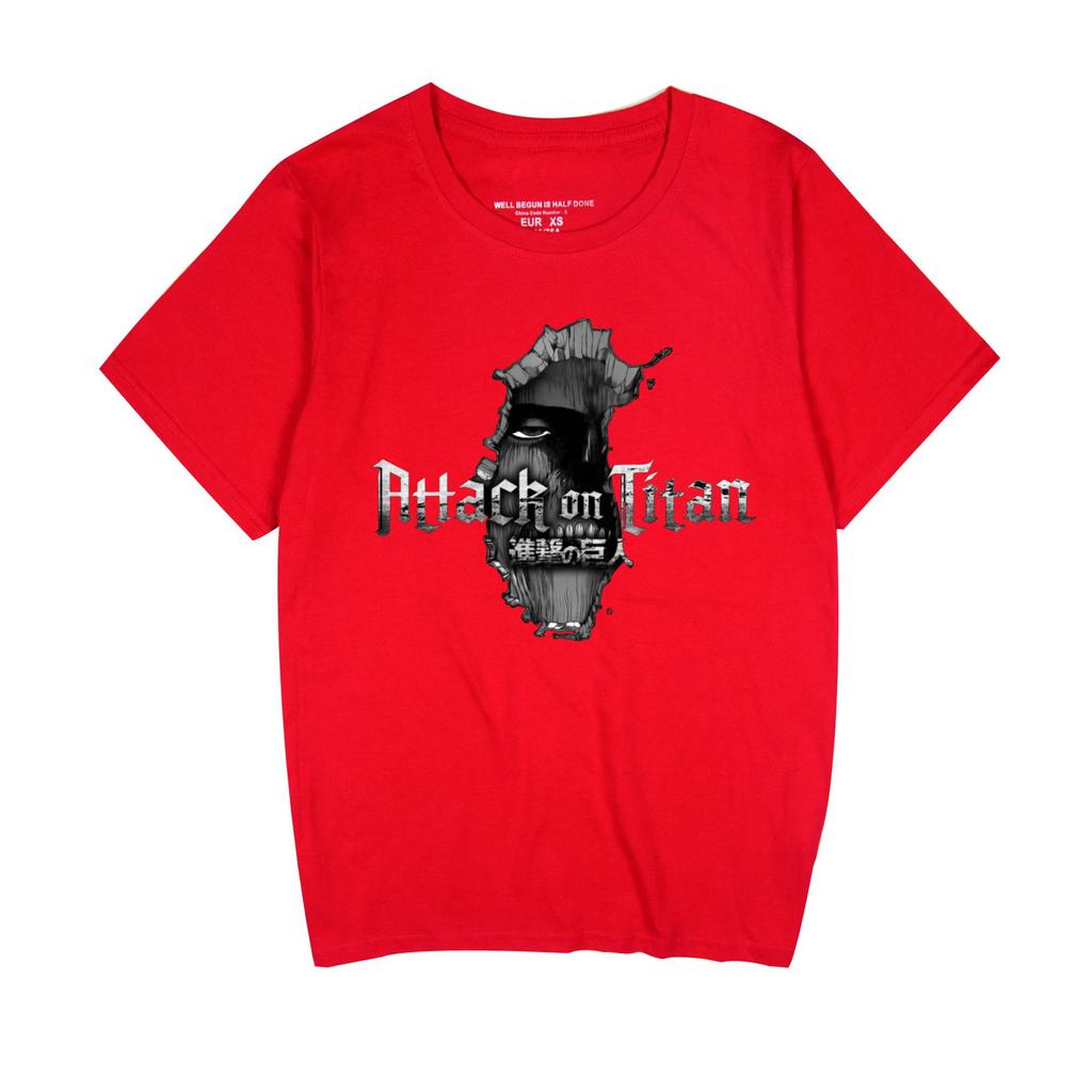 Suncomics ATTACK ON TITAN the Giant Summer Anime Casual Couple Cotton Short Sleeves