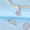 copper Eternal Love 3D Love Pendant Charm Bead Charms Bead Charms Compatible With Authentic Necklaces Bracelets Do It Yourself Gift Women Party