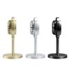Vintage Retro Microphone Stage Photography Props Classic Stand Microphone For Live Performance