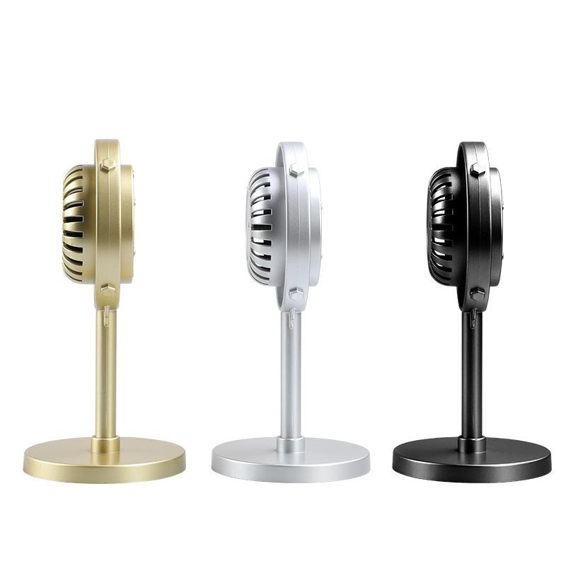 Vintage Retro Microphone Stage Photography Props Classic Stand Microphone For Live Performance