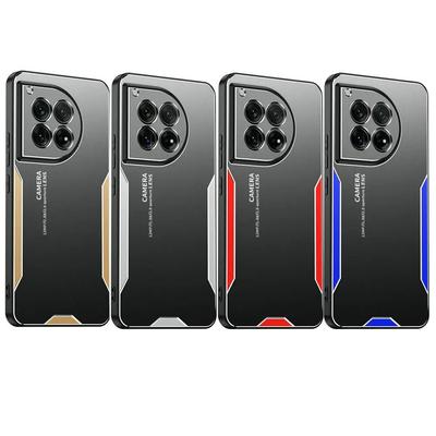 For OnePlus 12 12R Aluminum Alloy Metal Hard Case For One Plus 12R 5G 1+12 Ace 3 Shockproof Matte Cover Silicone Full Camera Protection Cover Shell