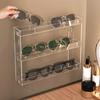 J0MC Sunglasses Wall Mounted Glasses Holder,Clear Eyeglass Display Rack for Multiple Eyeglasses Gifts
