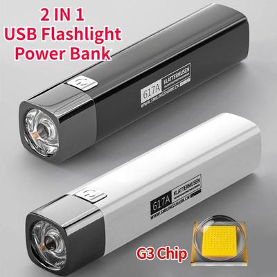Tragbare LED-Taschenlampen, USB wiederaufladbar, wasserdichte Taschenlampe, Mini-Taschenlampe, Beleuchtung, Angeln, Wandern, Arbeitslicht