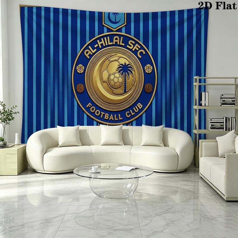 Al-Hilal SFC Wall Tapestry Aesthetic Wall Hanging Printed Fabric Blanket Decorative Tapestries for Bedroom Living Room Home Decor
