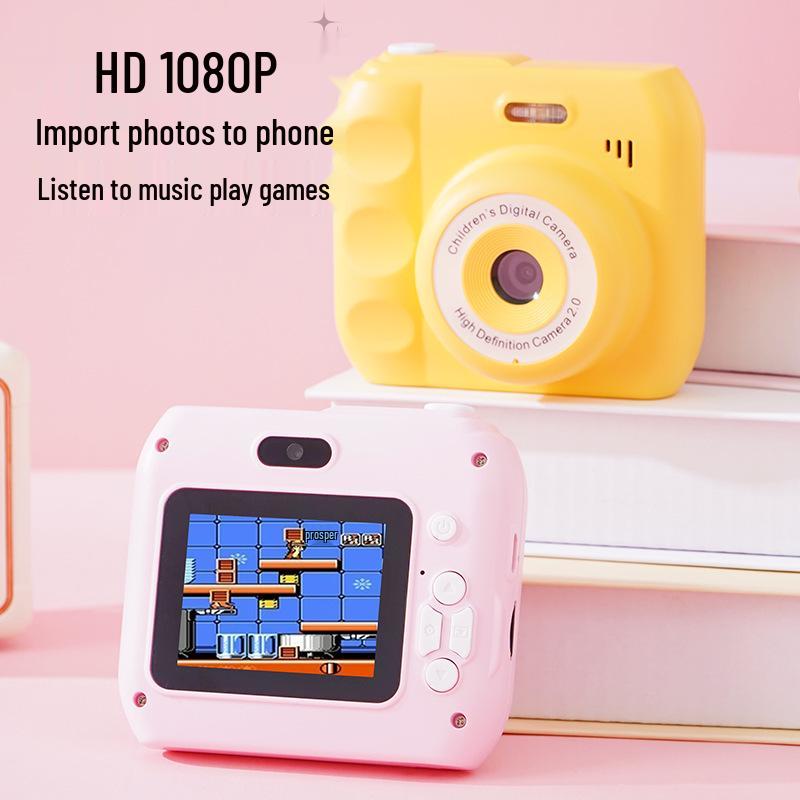 Children's 1080P Digital Camera with Photo Transfer, Selfie Burst Mode, and Built-In Games