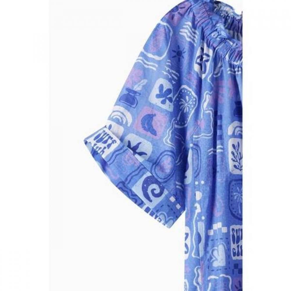 Benetton Roll Up Printing Two Way Dress Baop56631