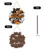 Halloween Wooden Hanging Sign Wall Decoration with Festival Elements for Party and Home Indoor Outdoor Display