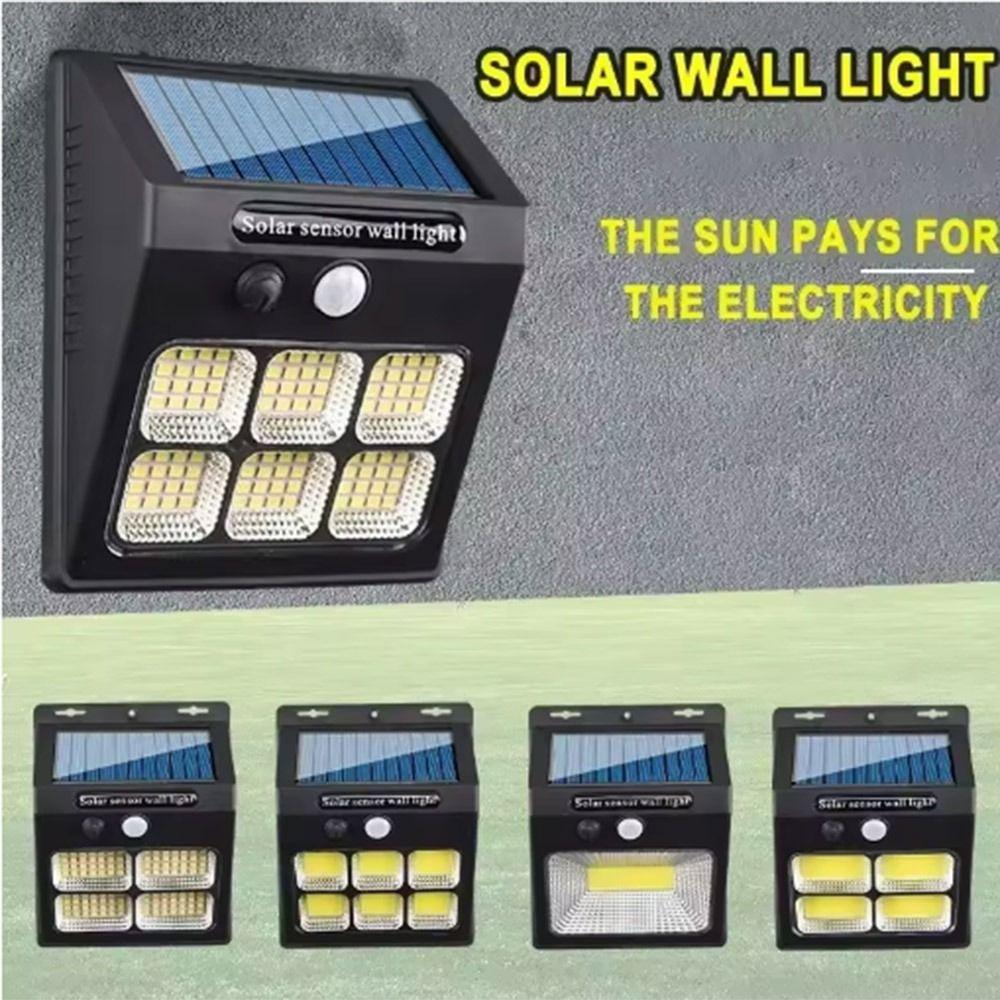 Solar Powered Outdoor Solar Lamp LED COB LED Wall Light Easy To Install Solar Garden Light  Garden