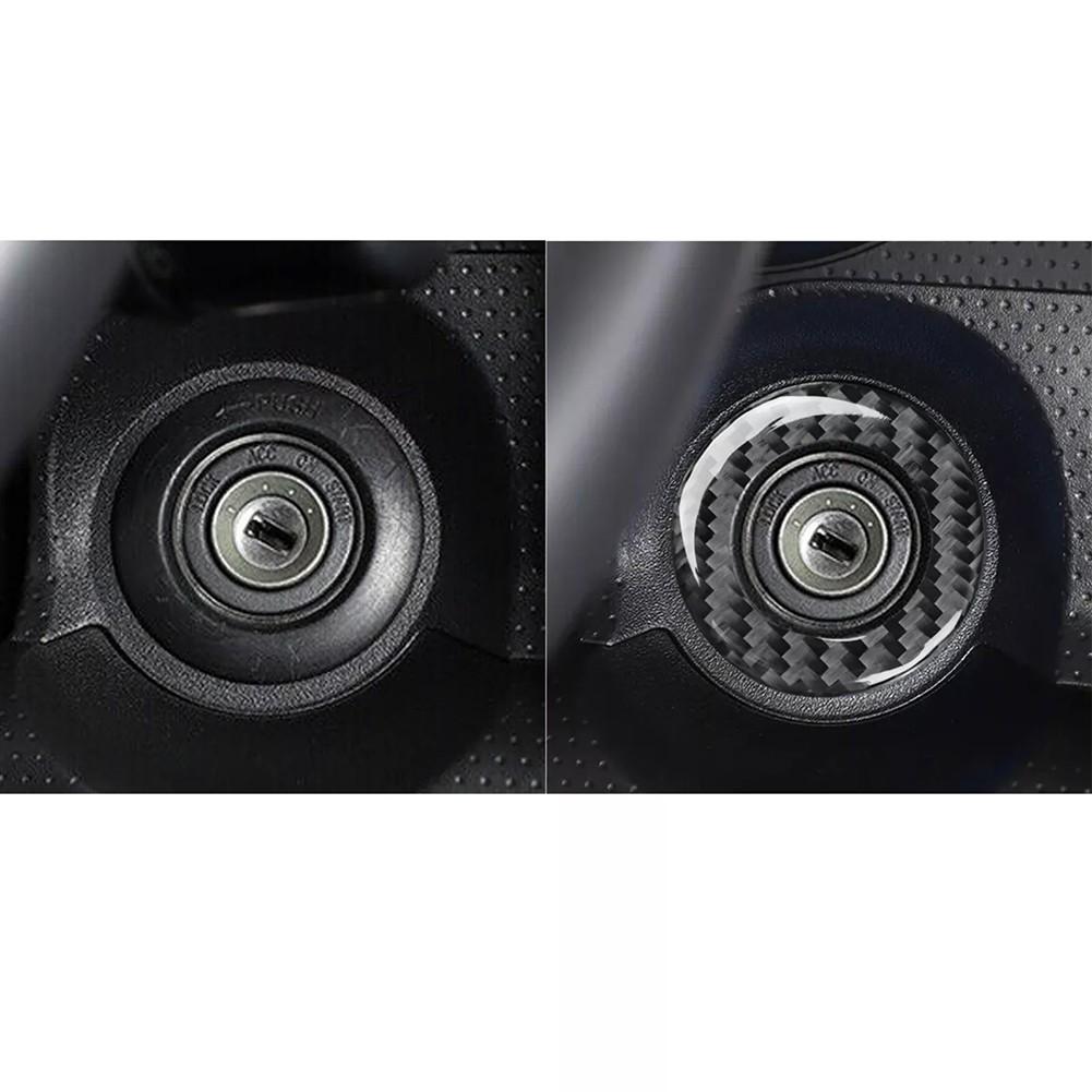 Carbon Fiber Ignition Switch Ring Engine Ignition Switch Trim
