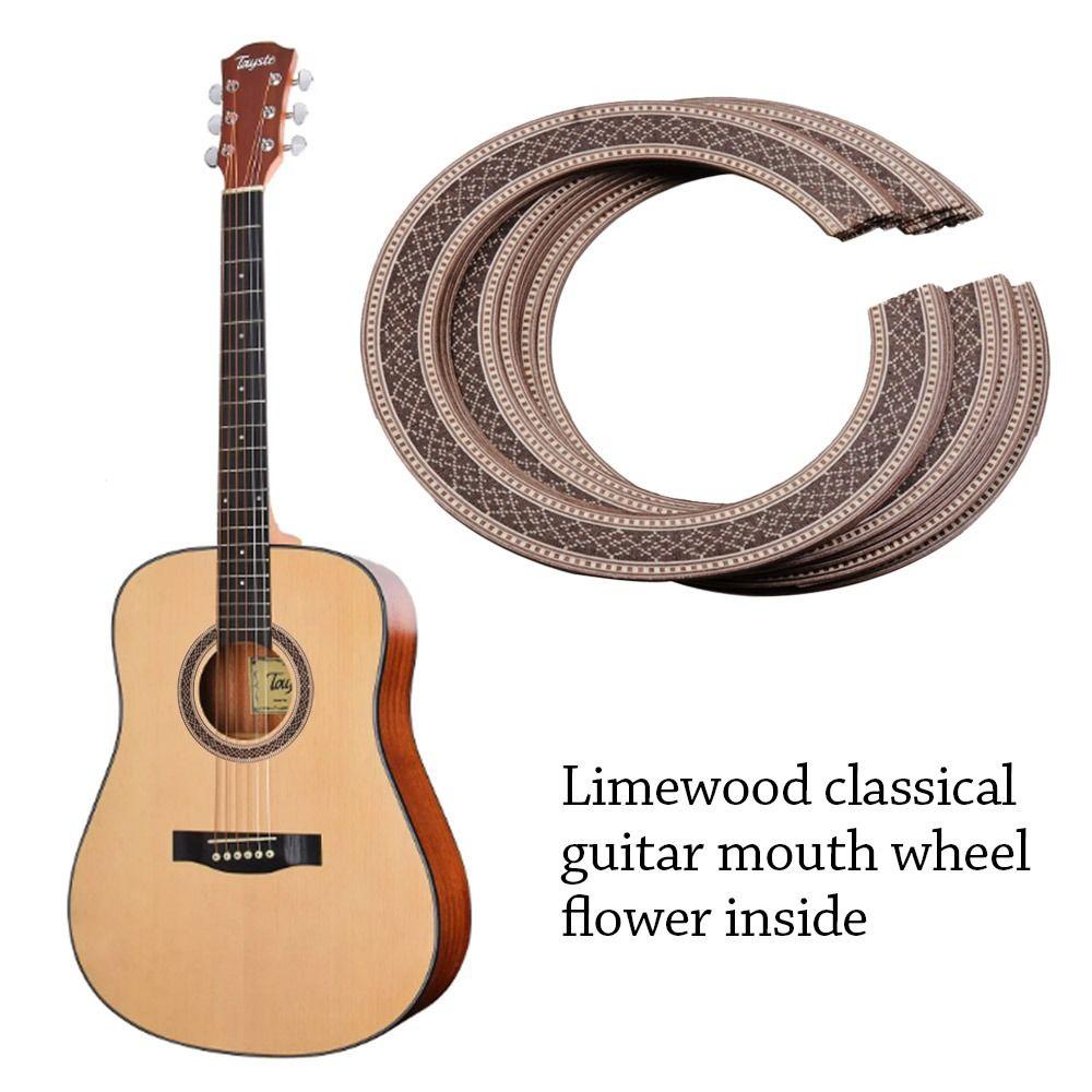 Inlay Guitar Rosette Wooden Guitar Decoration Quality Guitar Decals electric guitar
