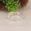 Sterling Silver Filigree Scroll Ring | Handmade 925 Silver Openwork Band | Minimalist Vintage Silver Ring | Everyday Silver Jewelry