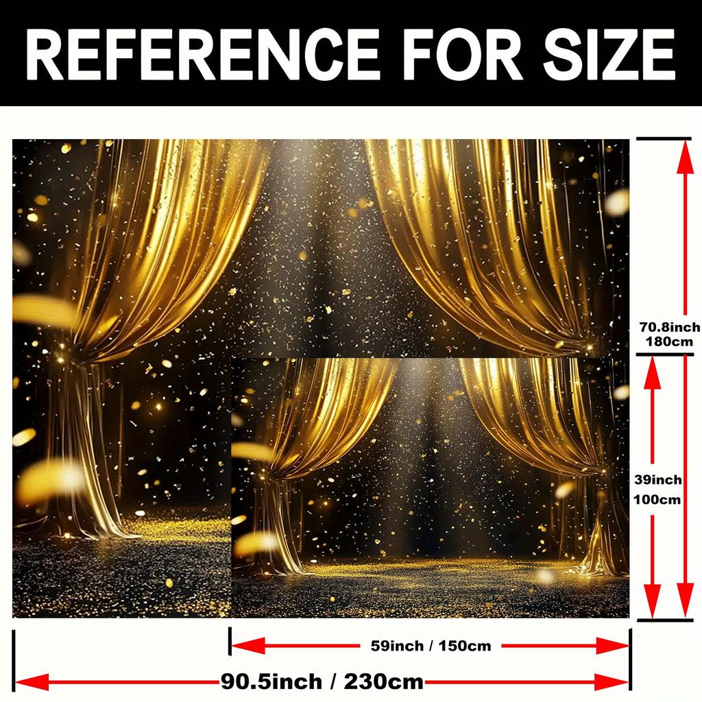 1 piece elegant black gold glitter background banner elegant black gold glitter perfect for home decor