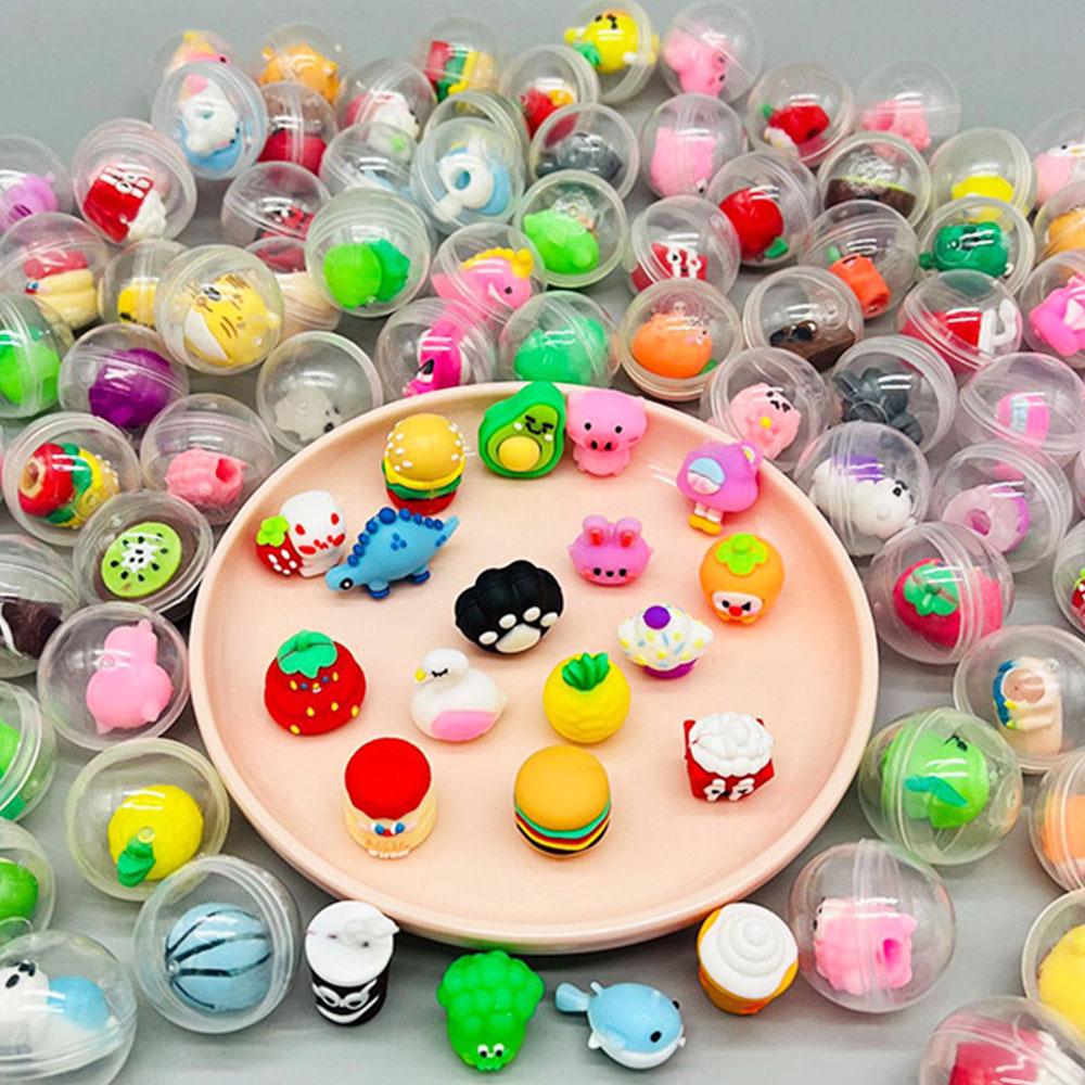 Non-Toxic Mini Transparent Globule Blind Box Twist Egg Cute Little Cartoon Pen Holder Capsule Toy Blind Box Fun & Festive Holiday Gift