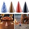 Crystal Cone Ring Holder Natural Stone Ring Stand Cone Shape Jewelry Display Stand for Retailer Home Storage Display