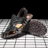 Fashion Summer New Baotou Cross Border Large Men's Handmade Casual Sandals Non Slip Outdoor Beach Vacation Dual Purpose Sandals