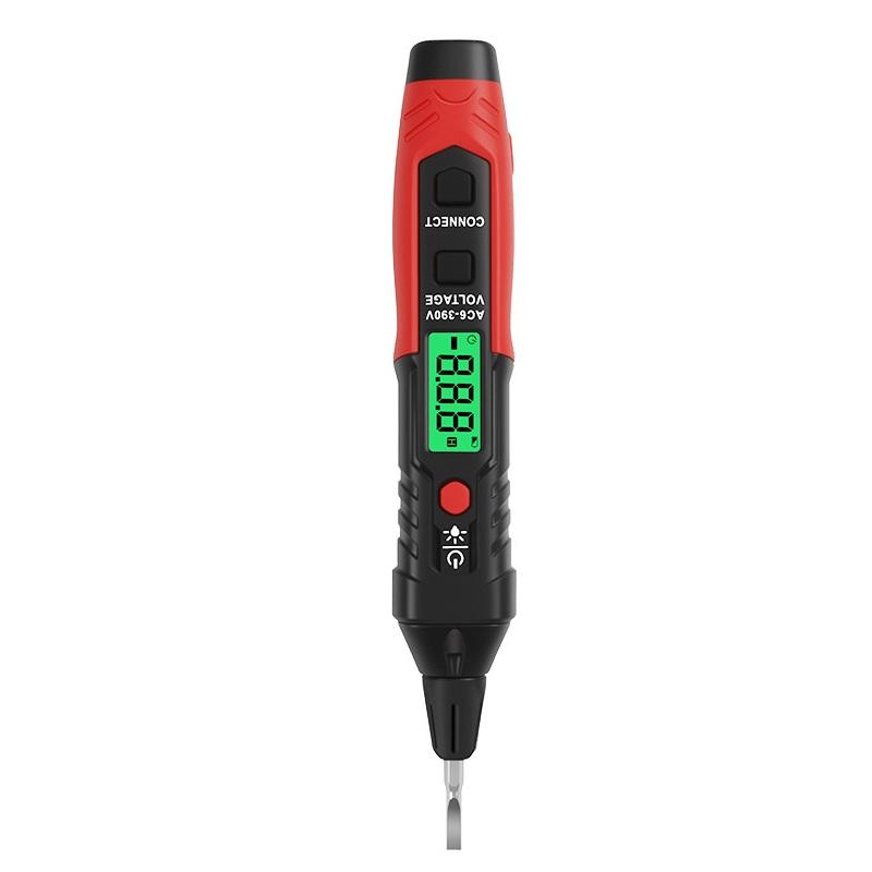 HT96A For Electrical Voltage Tester with Digital Display Neutral Wire Identification NCV Detection and Built in Flashlight