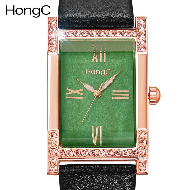 C001 New Arrival Women's Diamond-Studded Luminous Waterproof Watch - Fashionable Ins Style