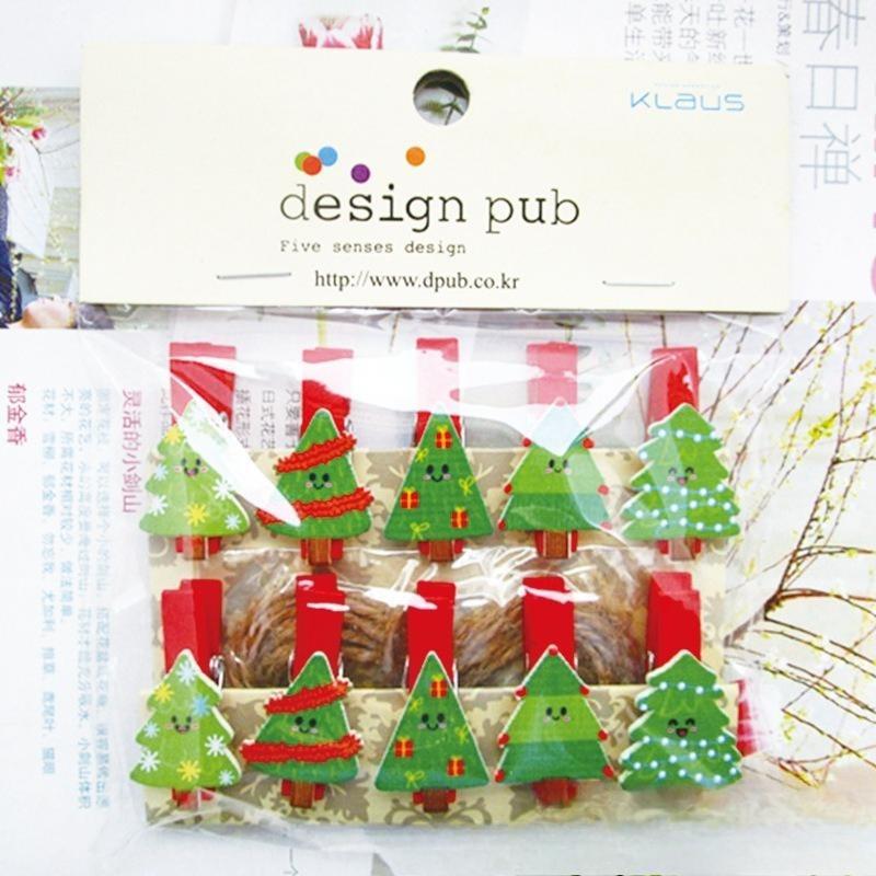 Ice Cream Flower Shop Card Flower Art Hanging Photo Home Small Wooden Clip