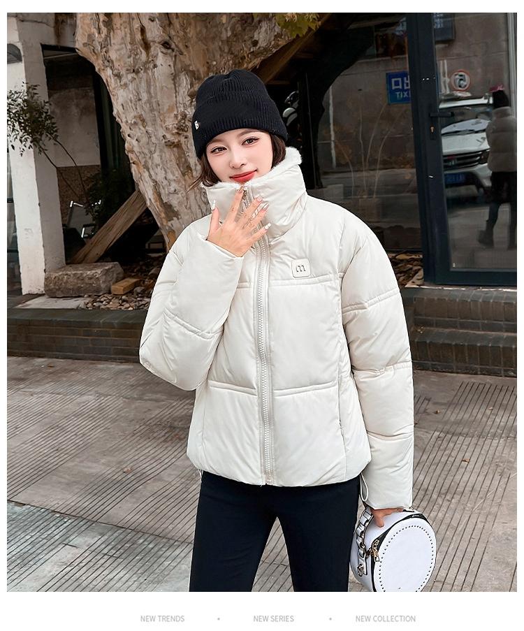 Large Fur Lapel Short Down Jacket Women's Cotton-padded Clothes Loose Thickened Jacket