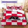 AZ Alkmaar Logo Bedding Quilt Set Quilt Cover Pillowcase Home Decoration Birthday Gift (1 * Duvet Cover + 2 * Pillowcase, Without Core)