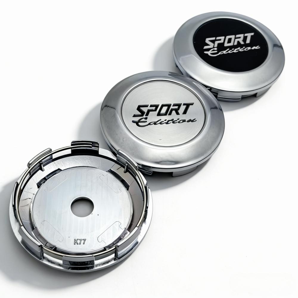 4pcs 77MM Clips 72MM Sport Edition Logo Badge Emblem Car Wheel Center Caps Rim Hubcaps Dust Cover Wheels Hub Cap Car Accessories
