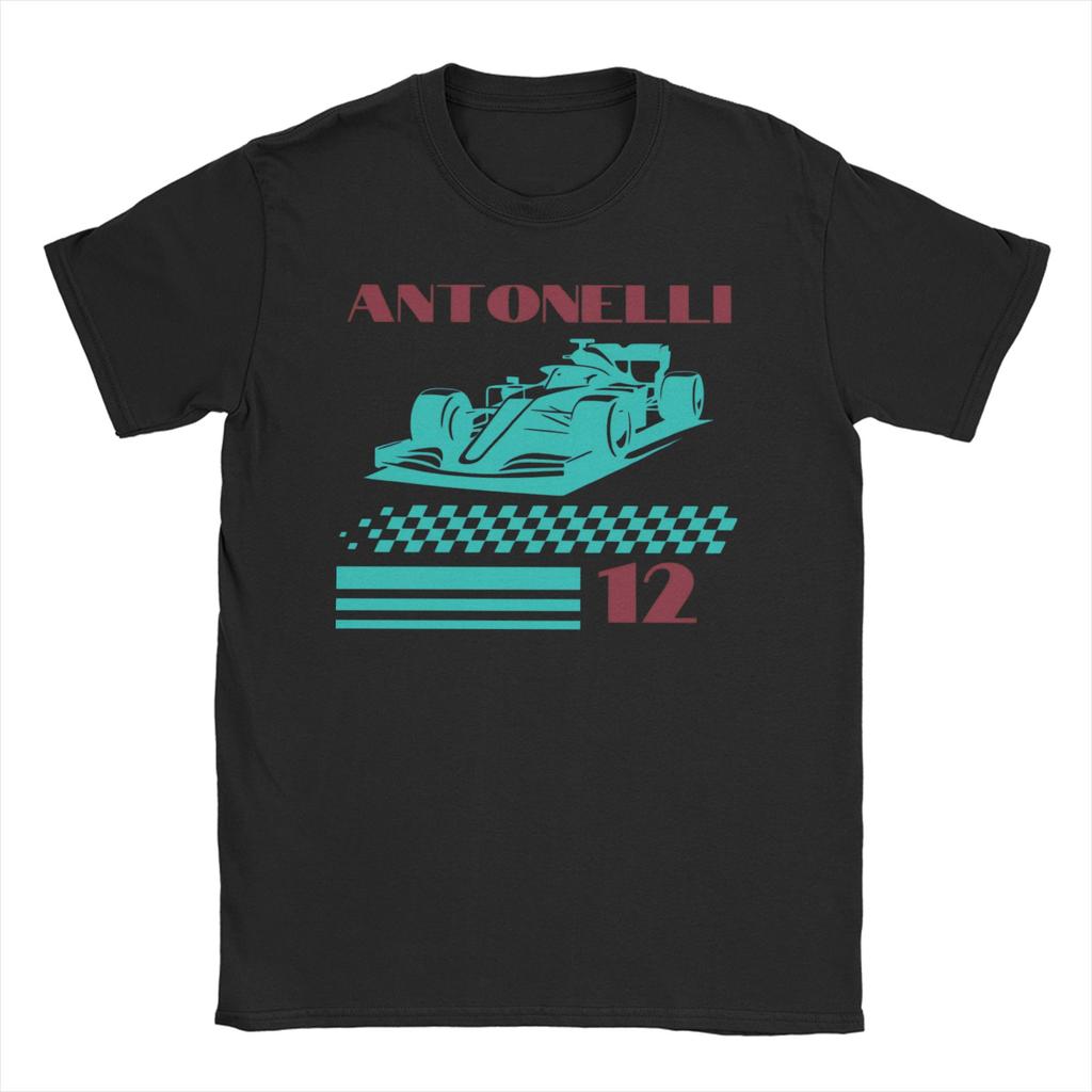 Kimi Antonelli Inspired Racing Design Unisex Women T Shirt Funny Tee Shirt Short Sleeve T-Shirts 100% Cotton Gift Idea Clothes