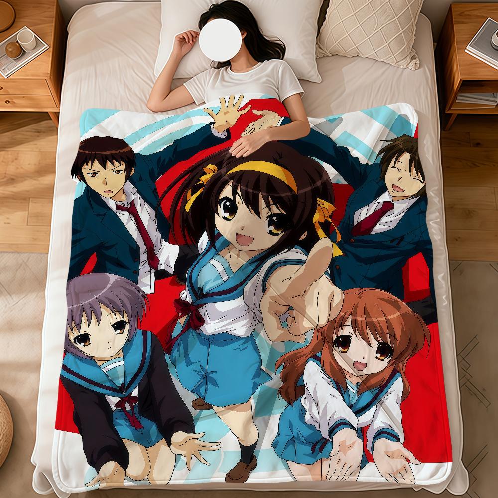 anime The m-Melancholy of Haruhi Suzumiya soft warm plush blanket dormitory sofa living room pet hogar bedroom gift home Flannel