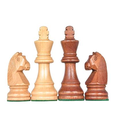 Brangdy Premium Weighted Chess Pieces - 3.75 Inch Wood Set