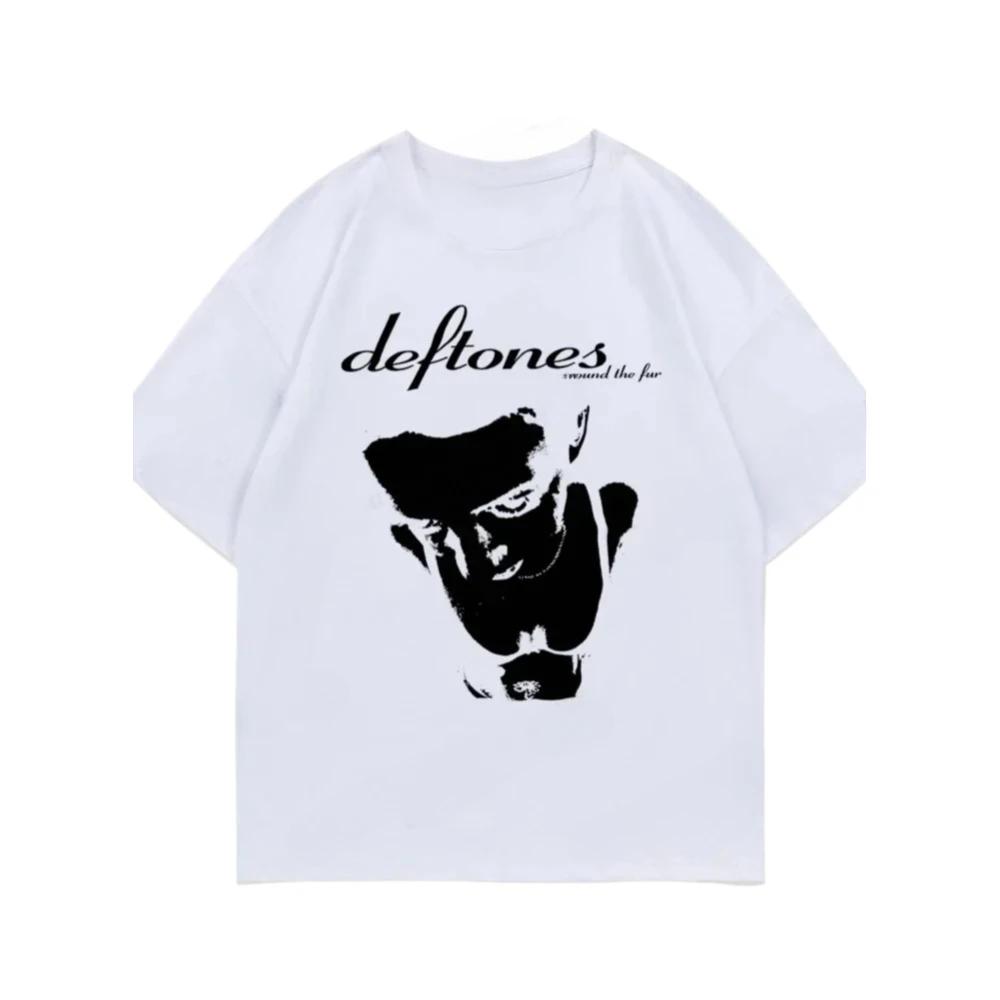 

New Arrival Mens Clothes Tee Shirt Homme Graphic T-Shirts Men Tshirt for Men Ropa Hombre Deftones Cute Trendy Print 70387 4XL