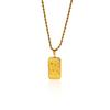 Tarot three-dimensional relief diamond-encrusted flower octagram pendant necklace design titanium steel twist chain necklace