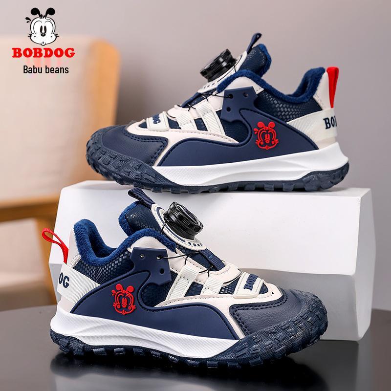 

Зимние кроссовки Bobdog для мальчиков с флисовой подкладкой - Теплые, двухслойные, нескользящие ботинки для детей среднего и старшего возраста, издание 2025 года 32