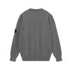 Stone Island Classic Cuff Badge Round Neck Wool Sweater