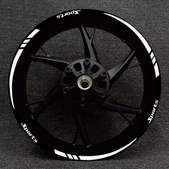 12x Car Wheel Reflective Sticker Motorcycle Tyre Decal Strip Tape Accessories