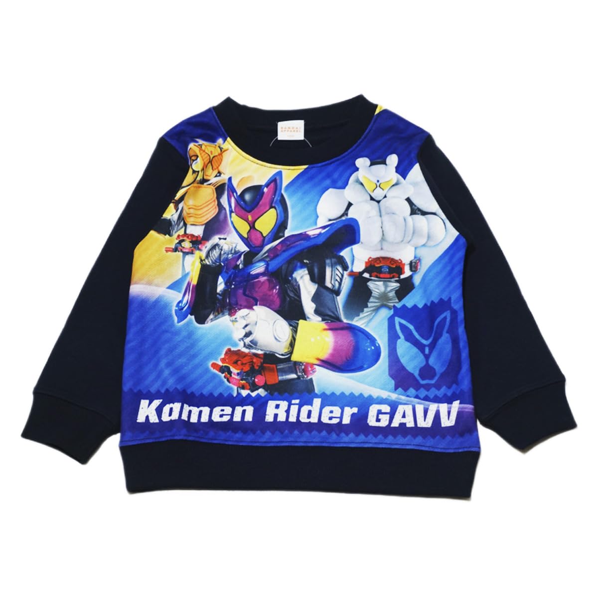

Bandai Classic fq8948az Fall/Winter Kamen Rider Gab Fleece Long Sleeve Sweatshirt, Boys, Navy