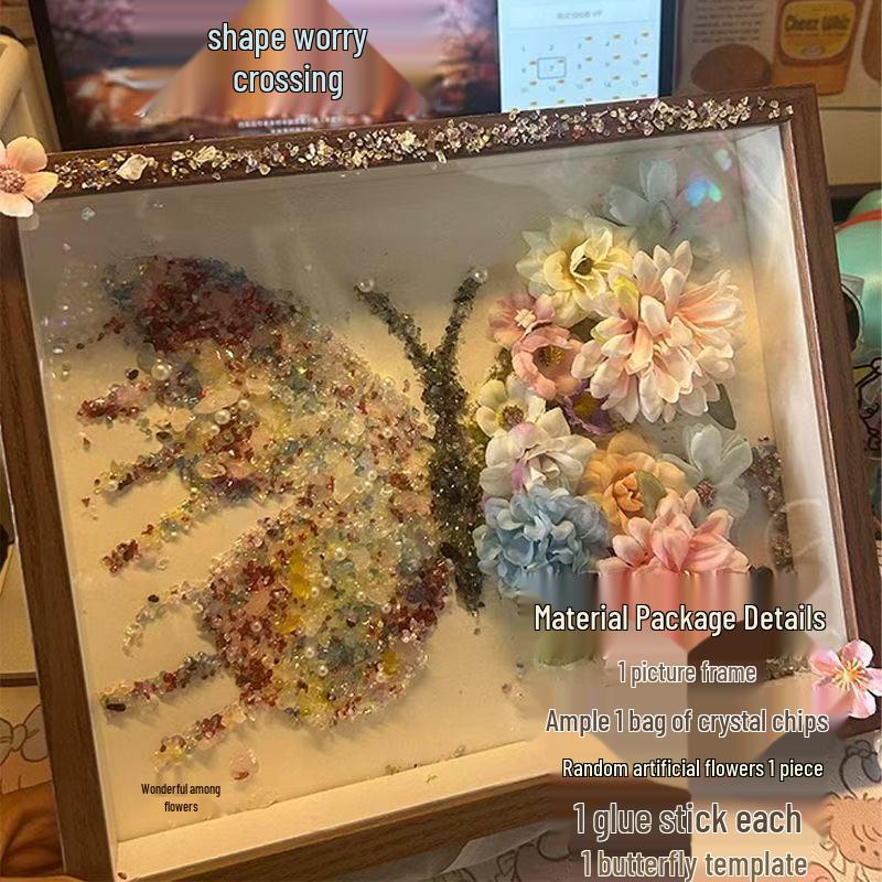 DIY Creative Diamond Butterfly Photo Frame Kit - Perfect Birthday Gift for Friends