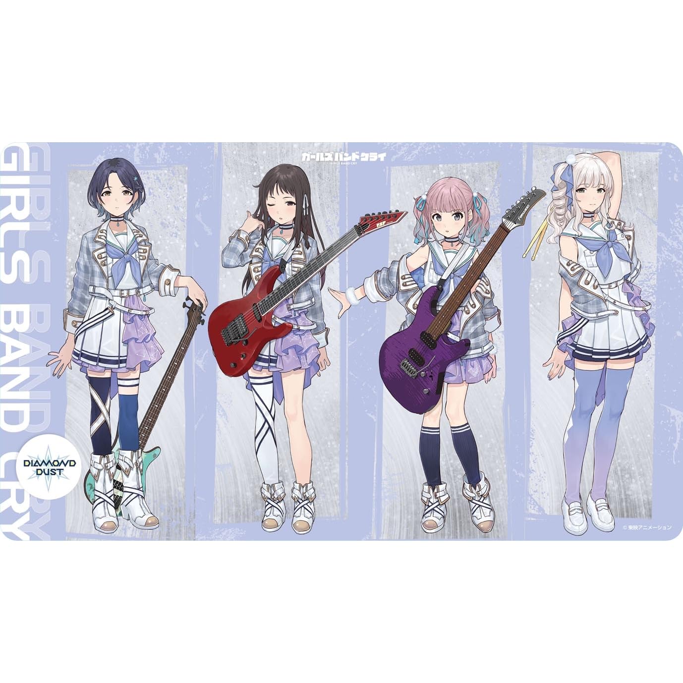 

Резиновый коврик с изображением персонажа Girls Band Cry Diamond Dust (ENR-081)