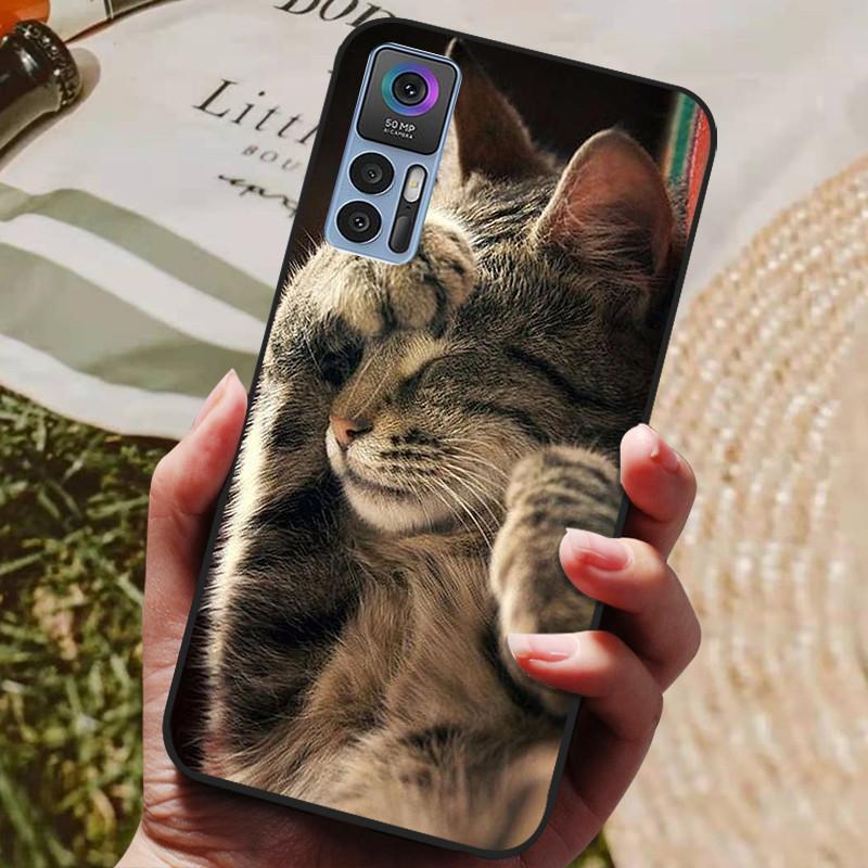 For TCL 30 Plus Case T676K T676J Cover Wolf Lion Shockproof Phone Cases For TCL 30 5G T776H Black Silicone For TCL30 30 Cover