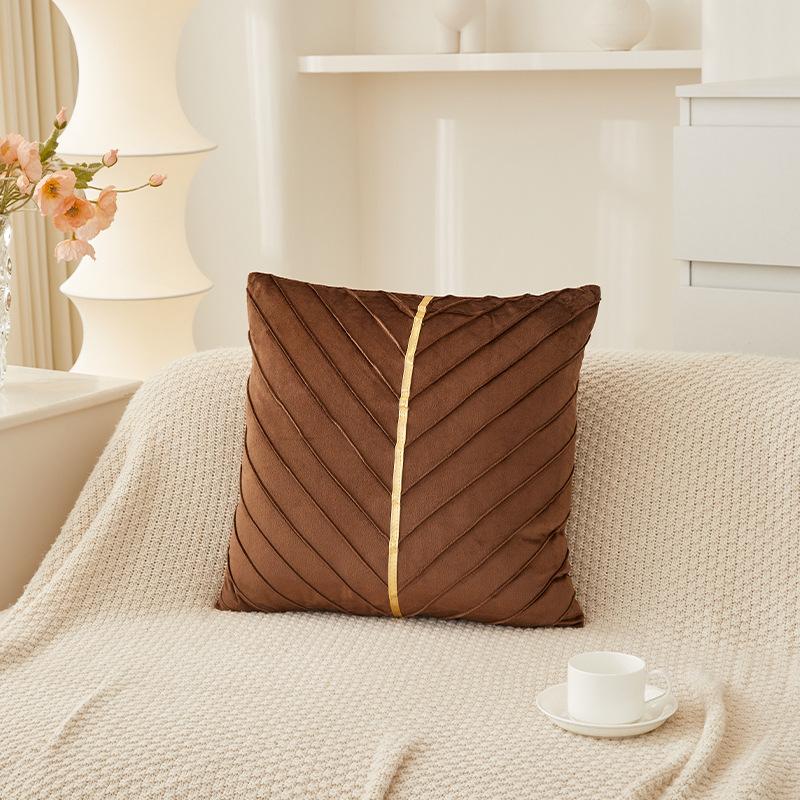 Elegant Sofa Pillowcase Party Atmosphere Pillow Cover Velvet Pillow Cover  for Room Sofa Decor Soft Solid Dyed for Bed