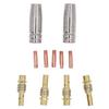 MIG Welding Consumables Kit Copper Contact Tips Connecting Rods Nozzle Replacement for 15AK Welder