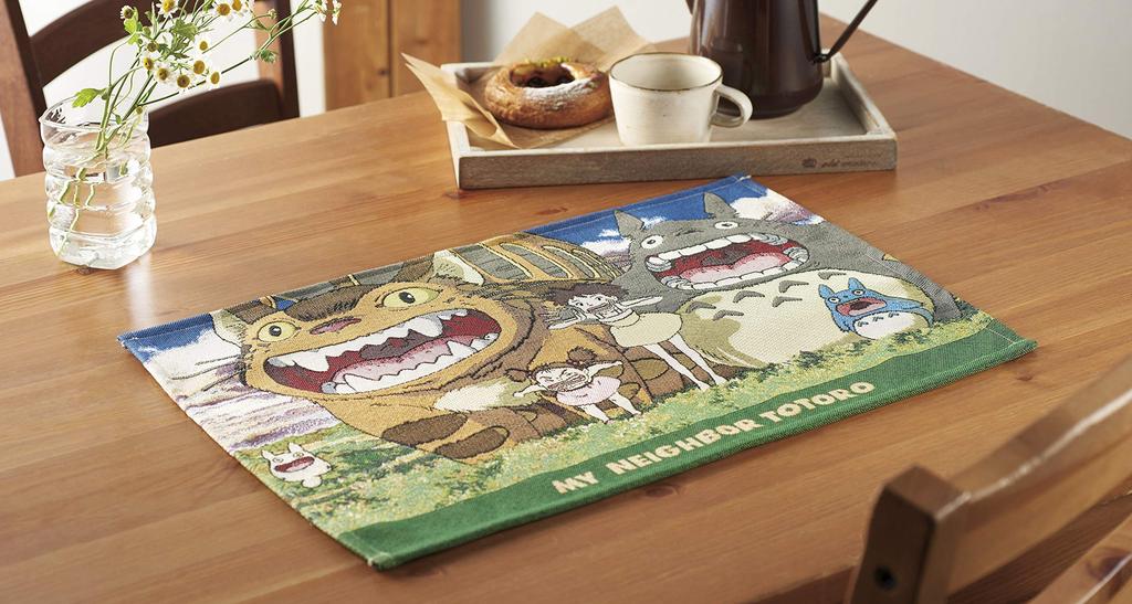 Marushin Ghibli Neighbor H33 X Gobelin 1165033400 Placemat, "My Totoro" W48cm, "Loud Voice" Weave,