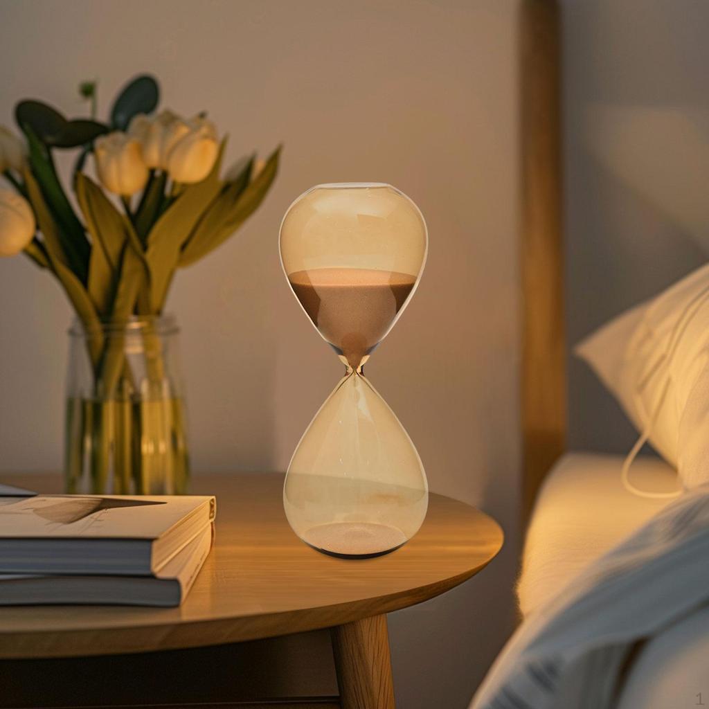 Elegant Glass Sand Timer for Home and Office Decor