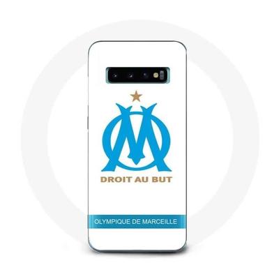Case - Olympique De Marseille - Samsung Galaxy S10 Plus - Logo - Flexible - White