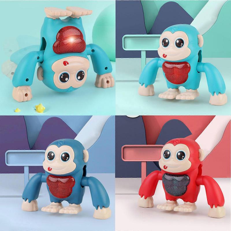 Funny Monkey Toy with 360 Rotatable Arms Musical Electric Monkey Toy Presents
