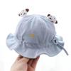 Cute Baby Bucket Hat for Spring and Autumn Adorable Newborn Sun Protection Cap for Boys and Girls Soft Brimmed Fisherman Hat