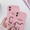 Mobile Phone Cases for iPhone 11 13 XR 15 Pro Max 12 14 Pro Max Case iPhone 16 7 Plus 8 Plus XS Max Big Wave Solid Color Cartoon Anti-drop Waterproof