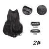 Bybrana V-shaped micro curly hair extensions worn with natural synthetic wigs